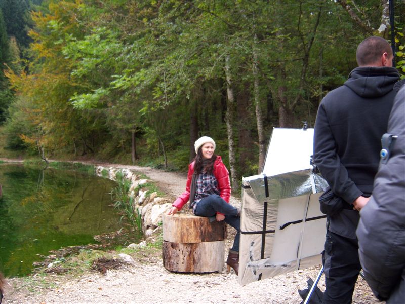 La cantautrice Elisa in Val Canali