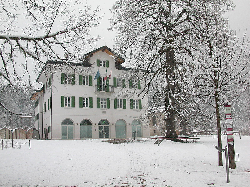 Villa Welsperg sotto la neve